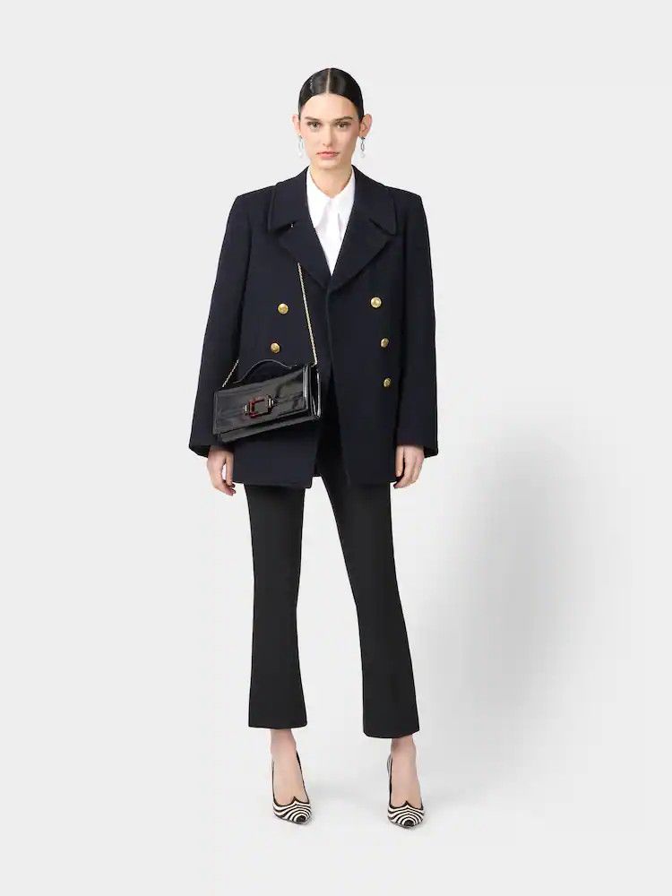 Roger Vivier o1s22i1n0824 Size: OS/ Brushed Leather Clutch Bag in Black Size ONE SIZE - 2 Thumbnail