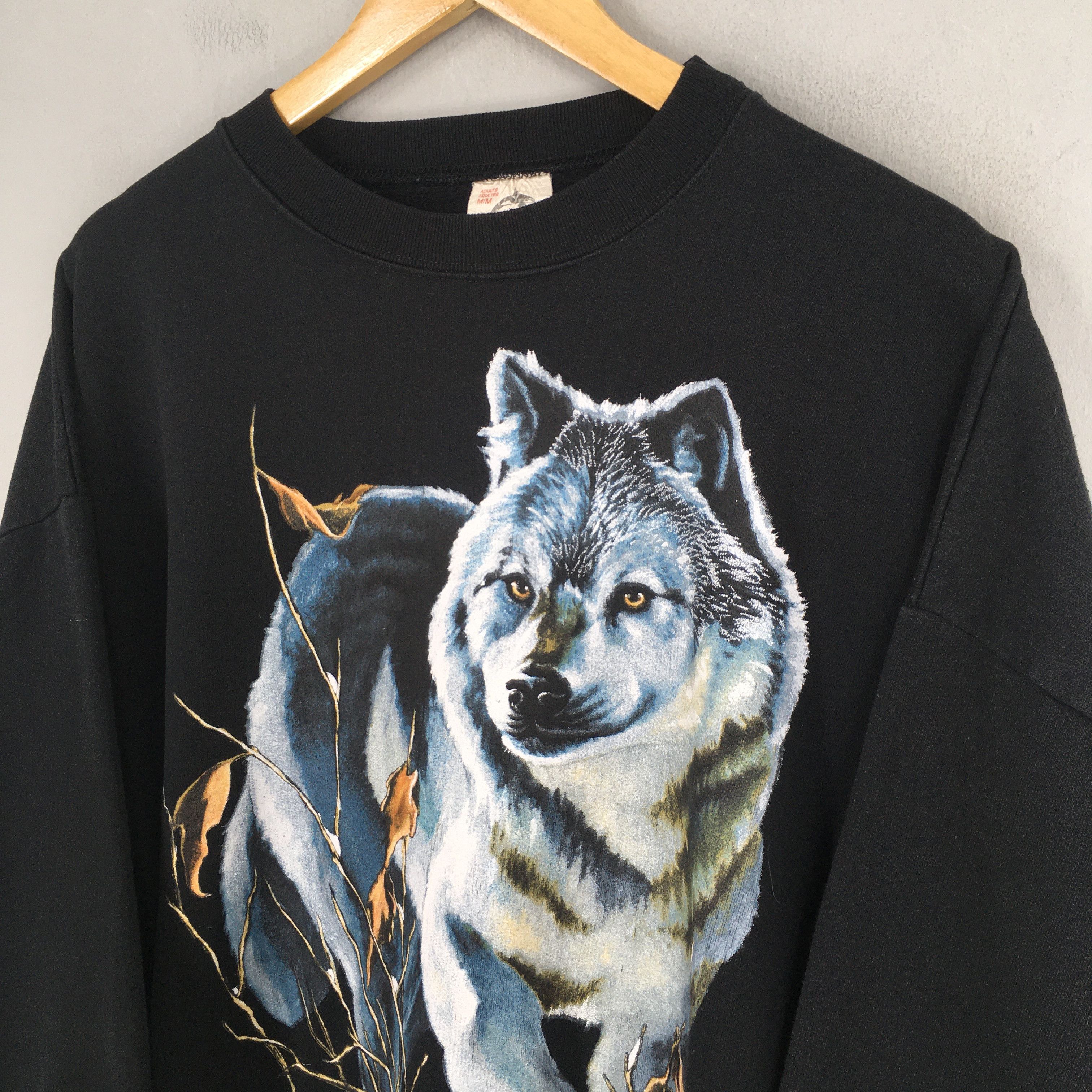 LONE WOLF Vintage The Wolf Wildlife Brandon Canada Sweatshirt Medium Size US M / EU 48-50 / 2 - 3 Thumbnail