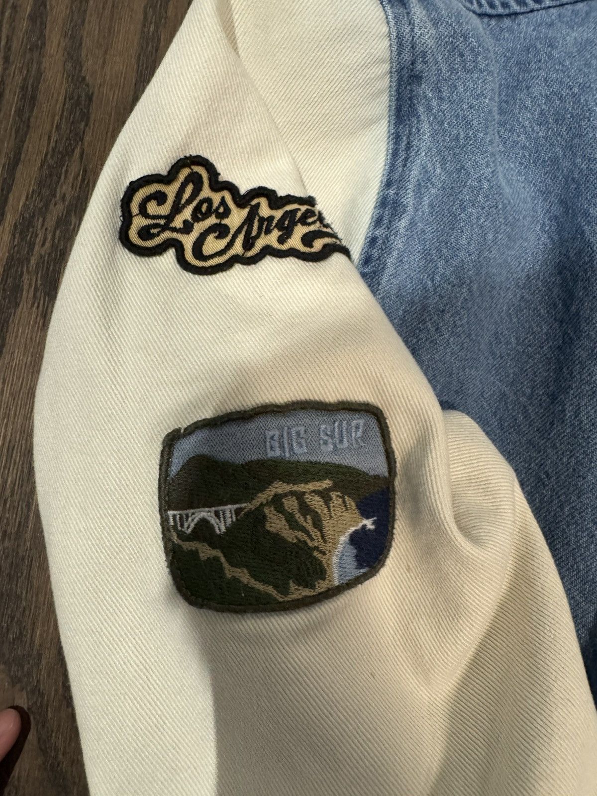 Other RARE DENIM VARSITY JACKET Size US S / EU 44-46 / 1 - 2 Thumbnail