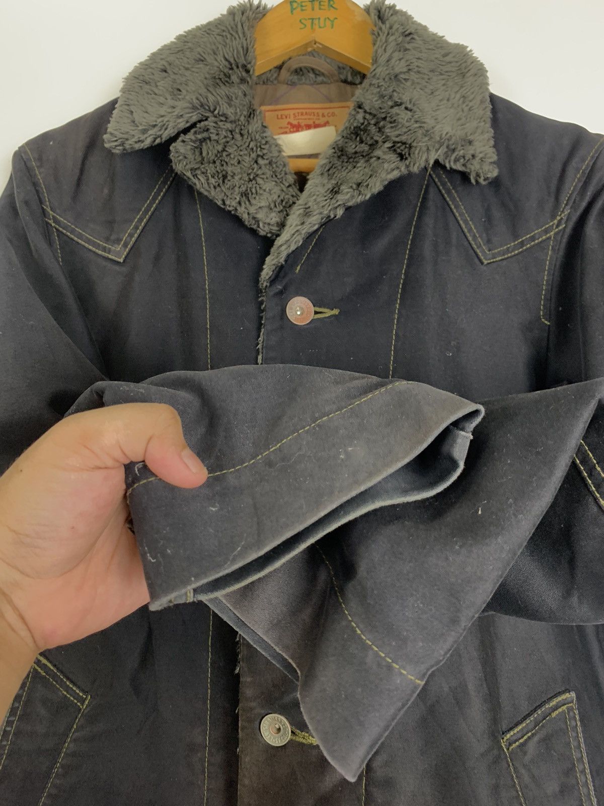 Levi's × Vintage Vintage Levis sherpa Collar Jacket Size US M / EU 48-50 / 2 - 8 Thumbnail