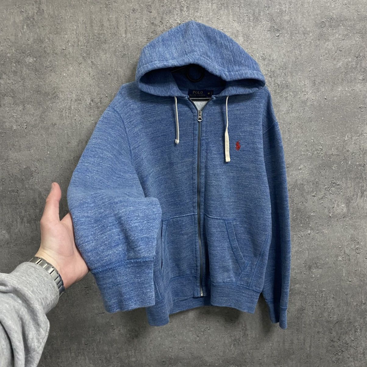Polo Ralph Lauren Vintage Polo Ralph Lauren Zip Hoodie Blue Size US M / EU 48-50 / 2 - 2 Thumbnail