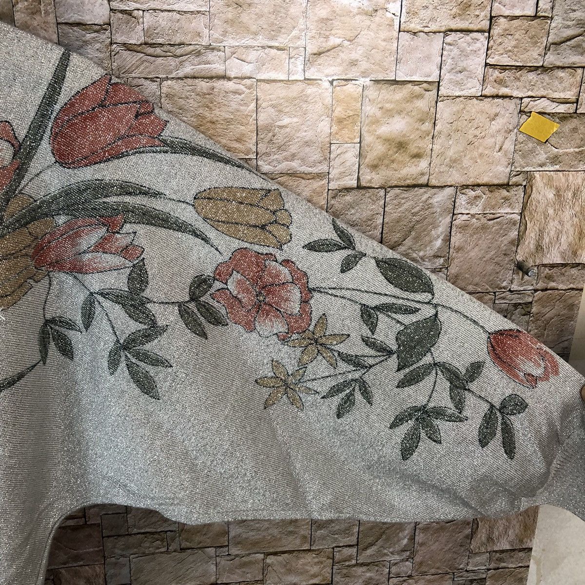 Homespun Knitwear × Japanese Brand × Vintage Edna vintage flower art design White Knitwear #A715 Size M / US 6-8 / IT 42-44 - 10 Thumbnail