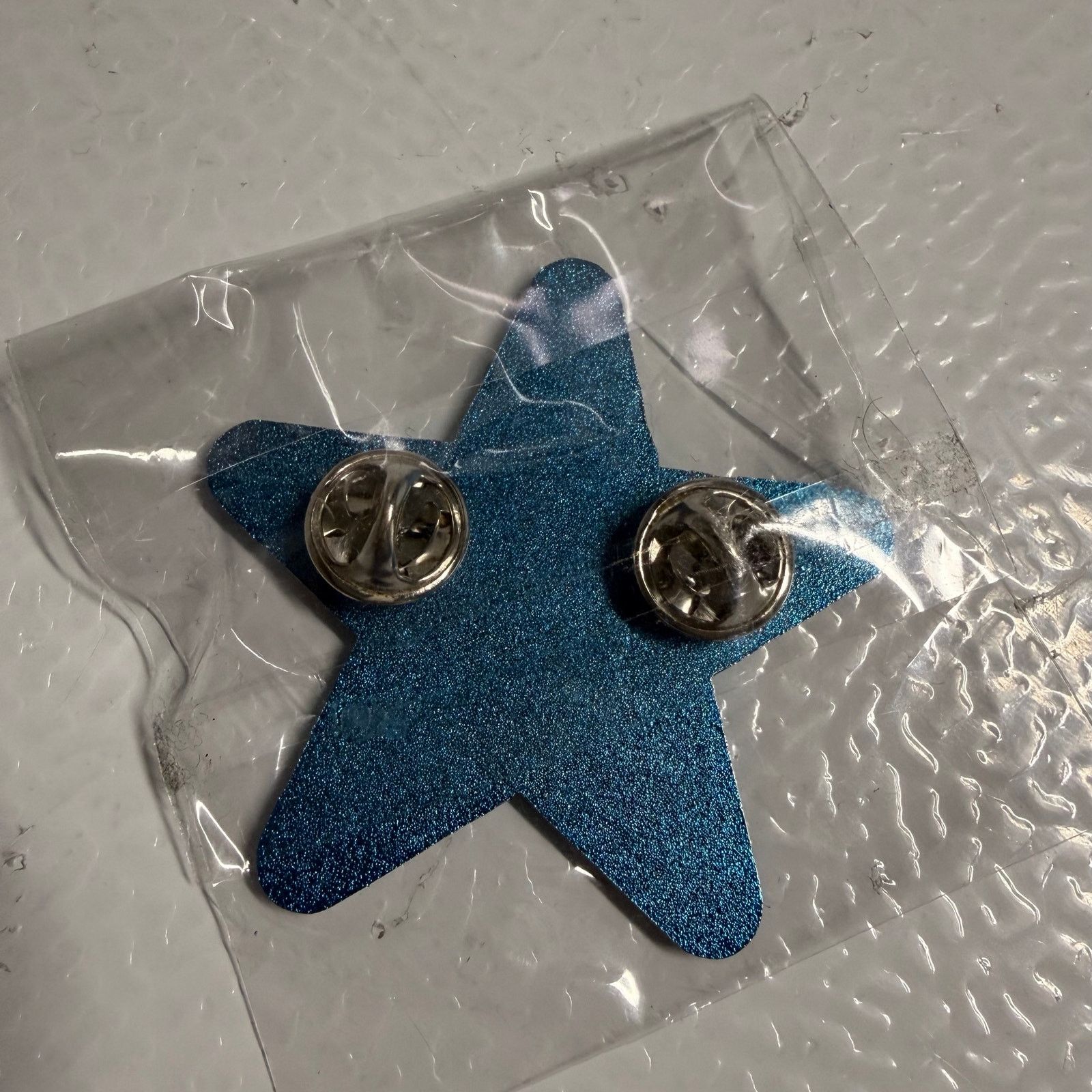 Asspizza Asspizza Metallic Blue Star Pin Size ONE SIZE - 3 Thumbnail