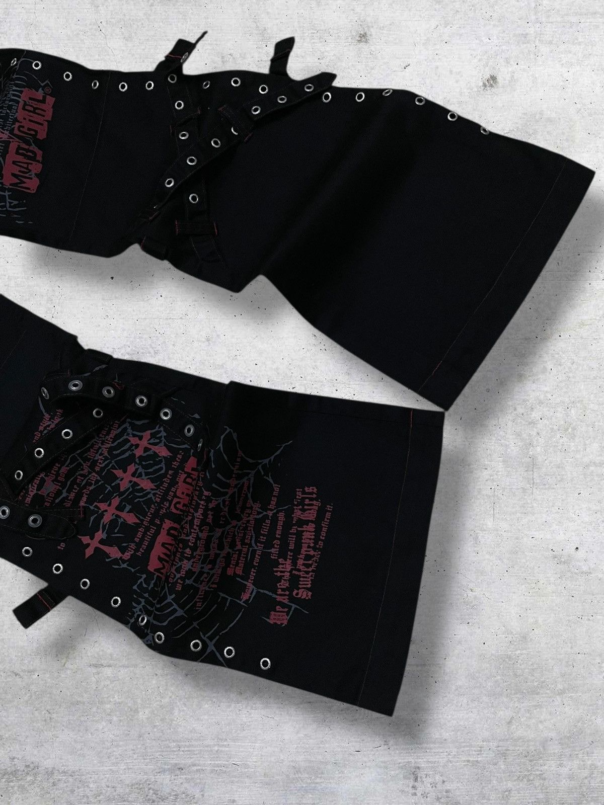 Hysteric Glamour PUNK MAD 1990S JAPAN DESIGNER BONDAGE CROSS PUNK OG PANT Size US 28 / EU 44 - 4 Thumbnail