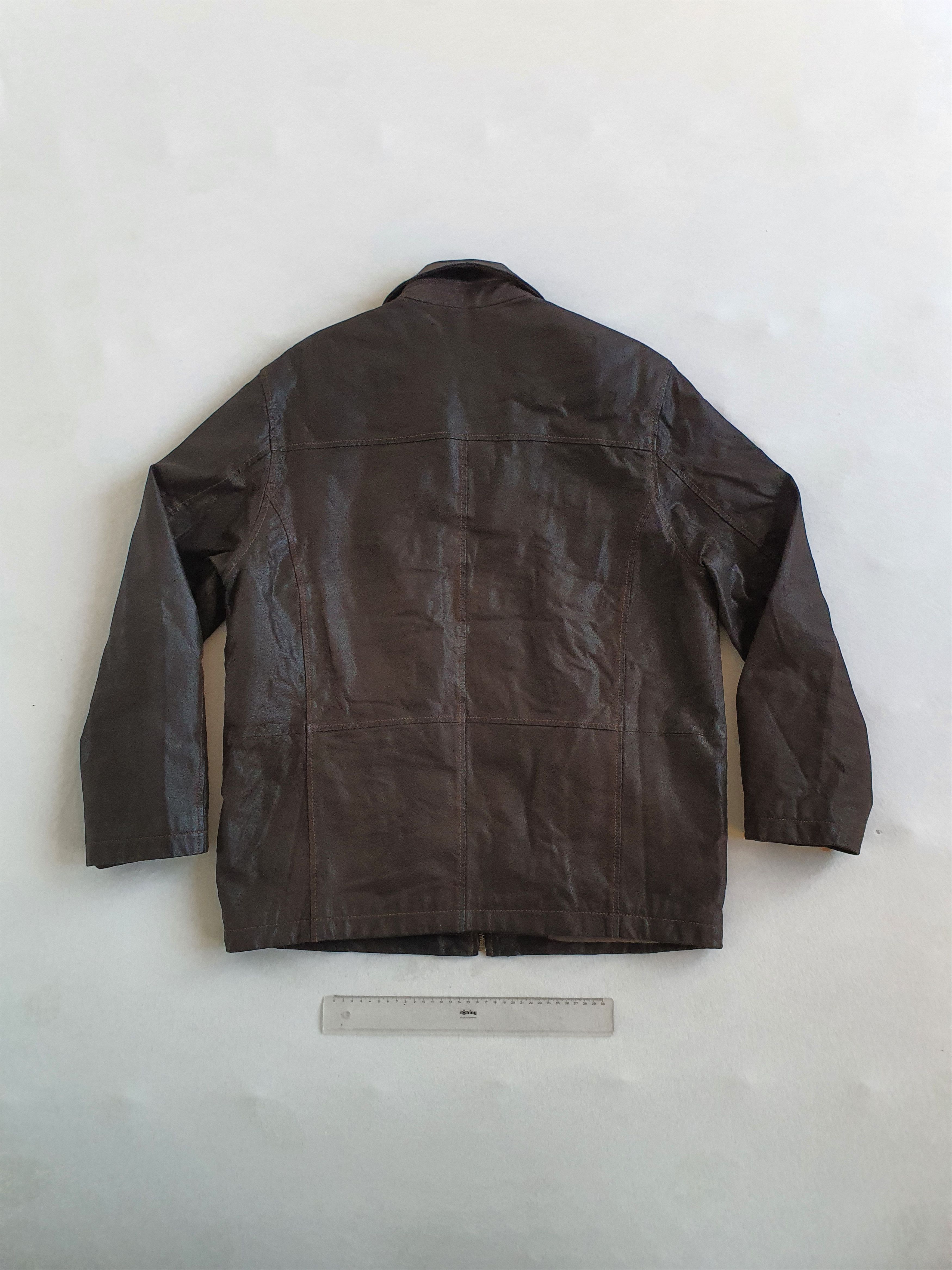 Leather SAKI (Sweden) - Leather Workwear Field Casual Jacket - EU 50 Size US M / EU 48-50 / 2 - 2 Thumbnail