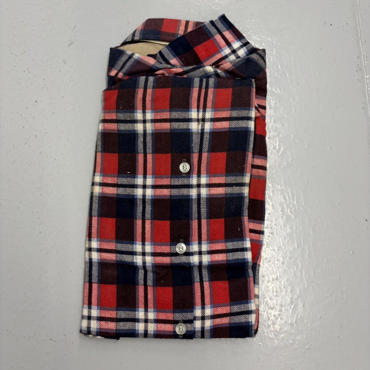 Other NOS Vintage 70s Prest-Rite Red Plaid Cotton Flannel Shirt Size US L / EU 52-54 / 3 - 2 Thumbnail