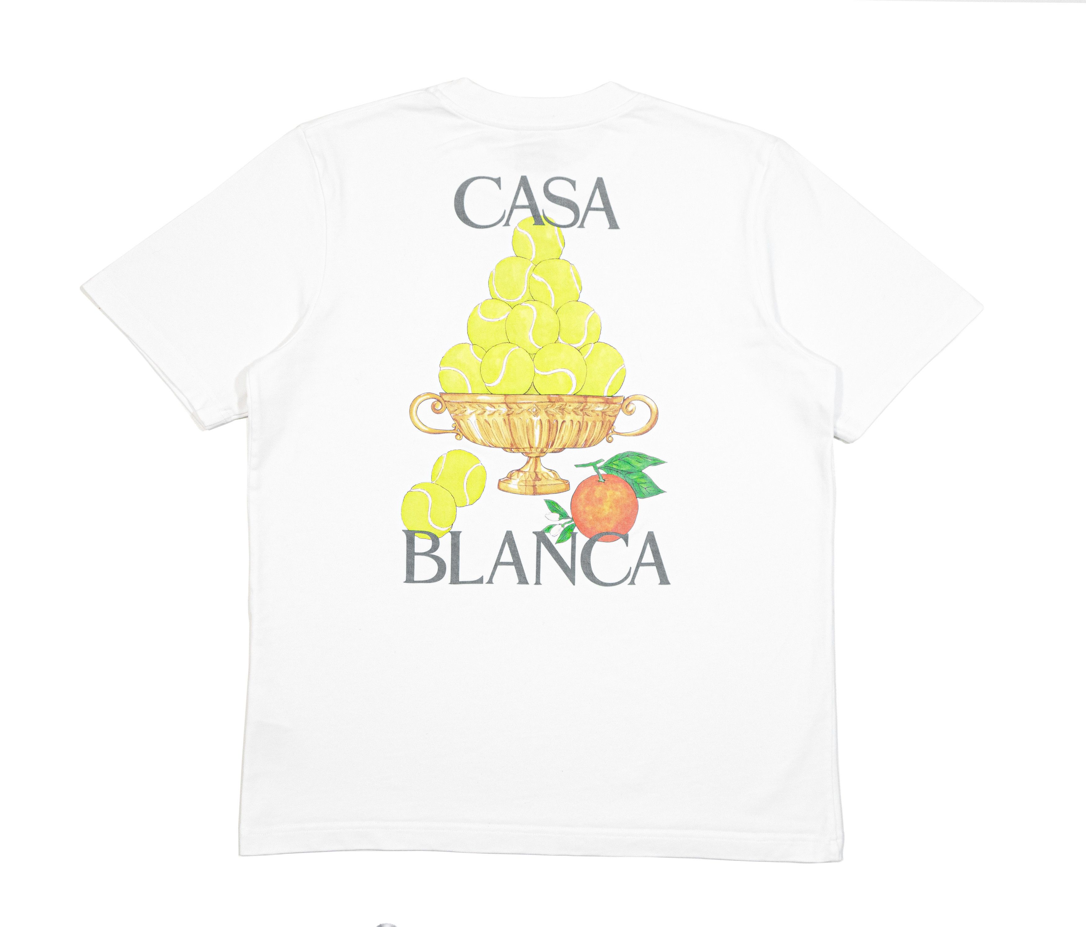 Casablanca Le Triomphe De Tennis Logo T-Shirt Size US M / EU 48-50 / 2 - 2 Thumbnail