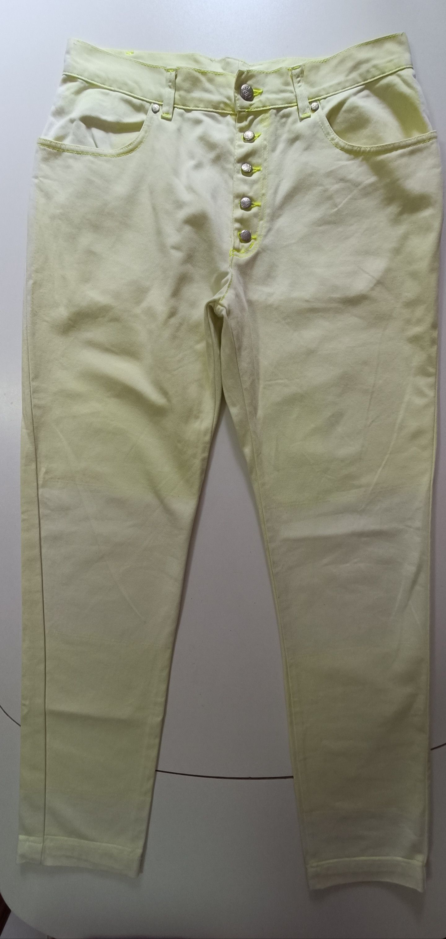 Jean Paul Gaultier Vintage - JPG Jeans Uomo - Fluor yellow pants Size US 30 / EU 46 - 7 Thumbnail