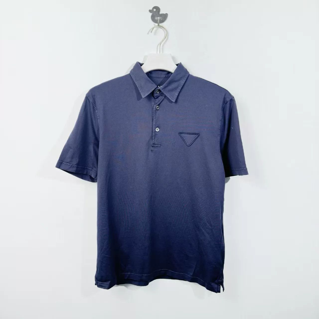 Prada Prada Triangle Logo Navy Polo Shirt M Size US M / EU 48-50 / 2 - 1 Thumbnail
