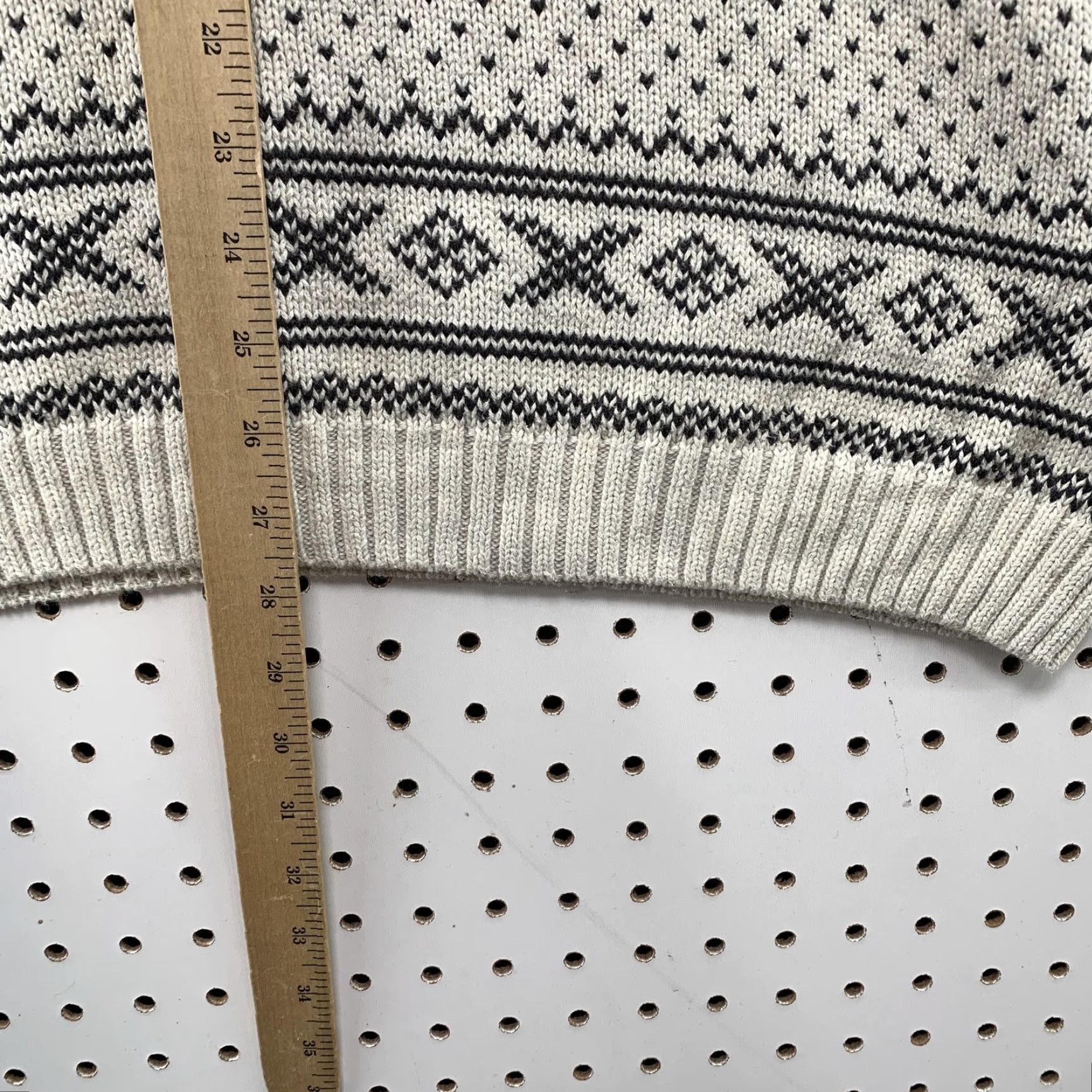 Chaps Chaps Graphic Print Knit Sweater Mens Large Beige Crewneck Pullover Size US L / EU 52-54 / 3 - 5 Thumbnail