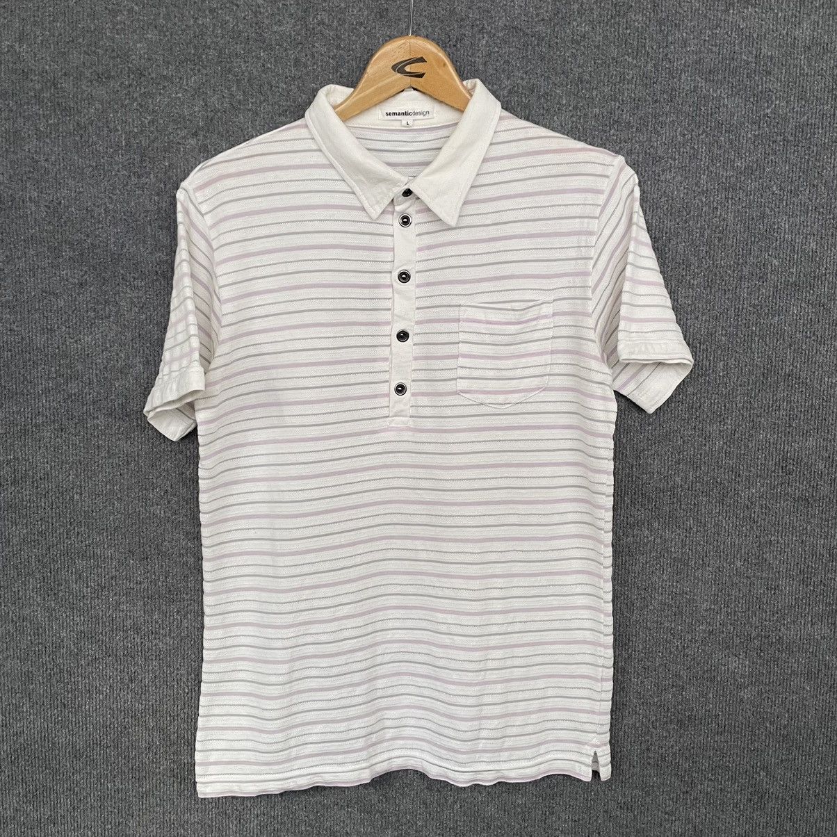 Hysteric Glamour × If Six Was Nine × semanticdesign Semantic Design Stripes Polo T Shirt Size US M / EU 48-50 / 2 - 1 Thumbnail