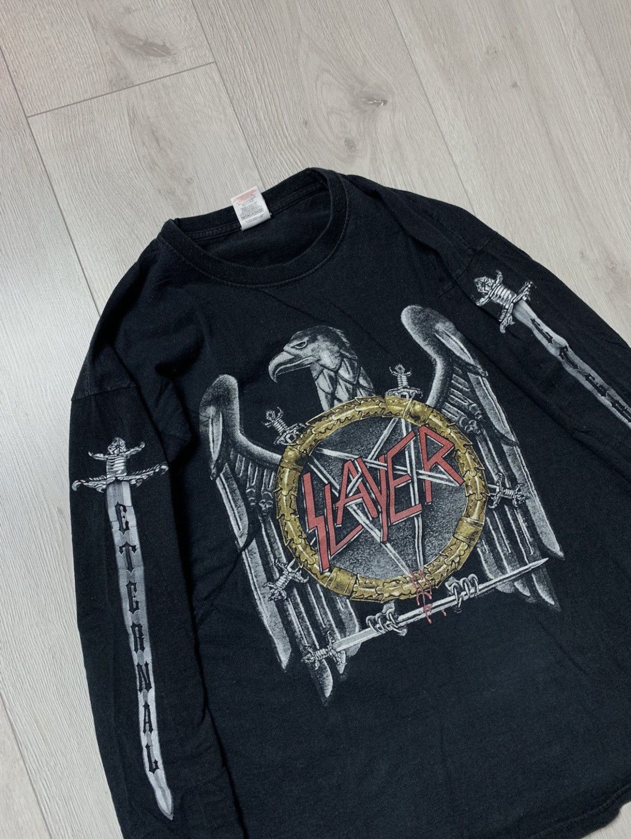 Hard To Find Slayer Clash of The Titans Long Sleeve Shirt Size XL retailer