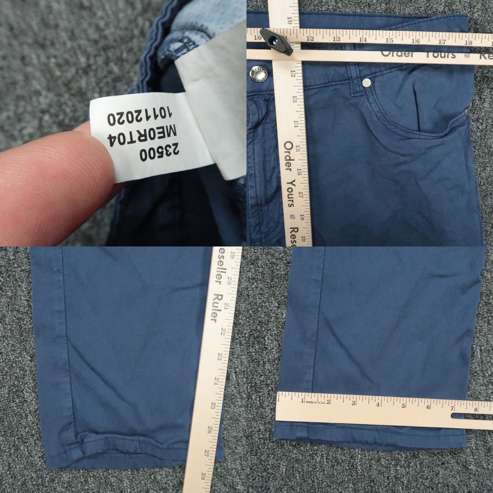 Peter Millar Peter Millar Pants Mens 36x28 Blue Wayfare Chino Stretch 5 Pocket Trouser Size US 36 / EU 52 - 8 Thumbnail