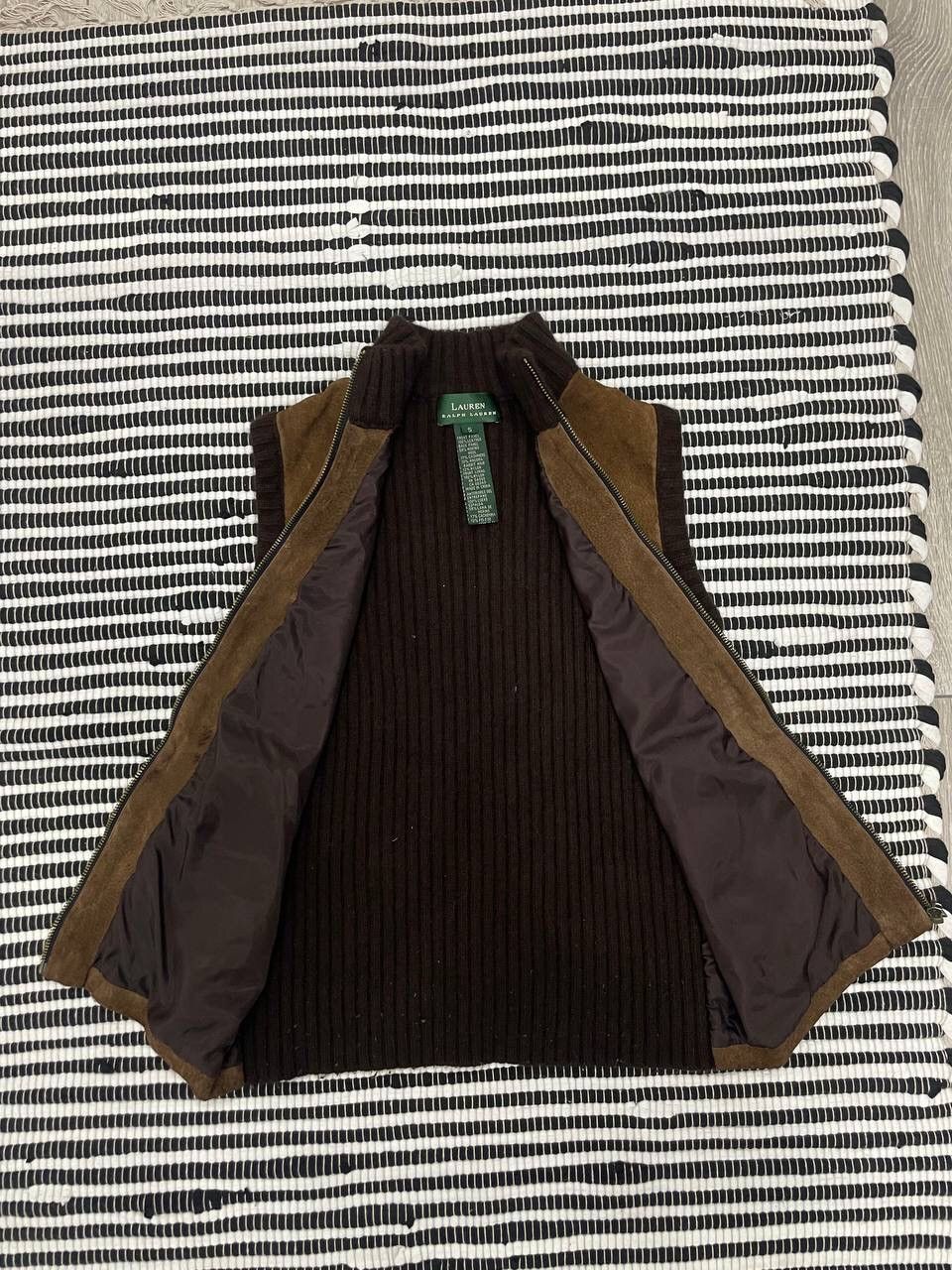 Japanese Brand × Ralph Lauren × Vintage Vintage Ralph Lauren Leather Wool Vest Y2K Size US S / EU 44-46 / 1 - 5 Thumbnail