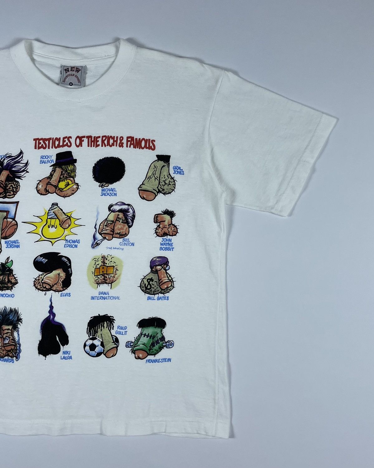 Vintage Vintage funny print T-shirt Testicles of the Rich & Famous Size US M / EU 48-50 / 2 - 2 Thumbnail