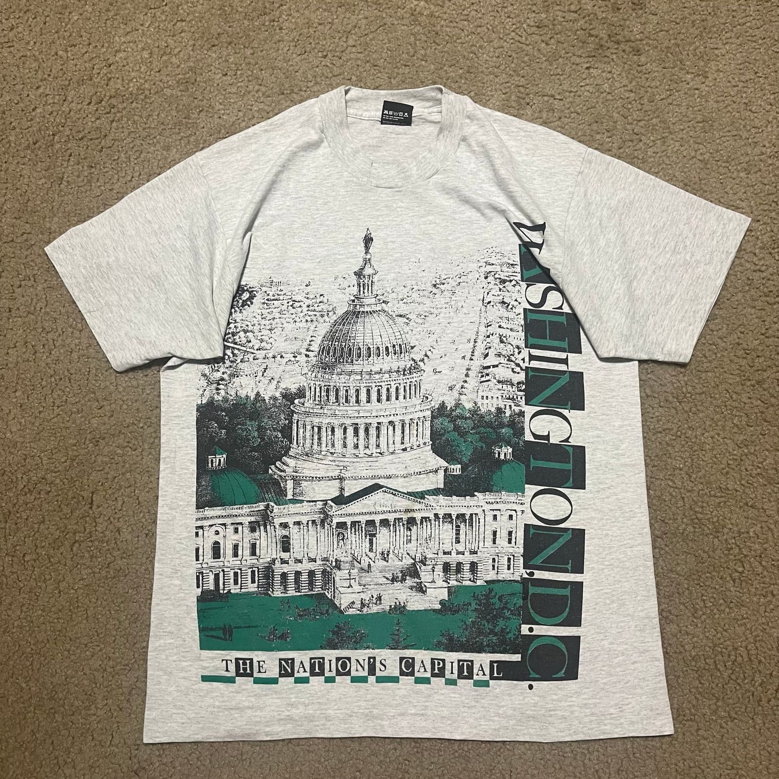Hanes Vintage 90s Hanes Washington, DC ’The Whitehouse’ Graphic T Size US L / EU 52-54 / 3 - 1 Thumbnail