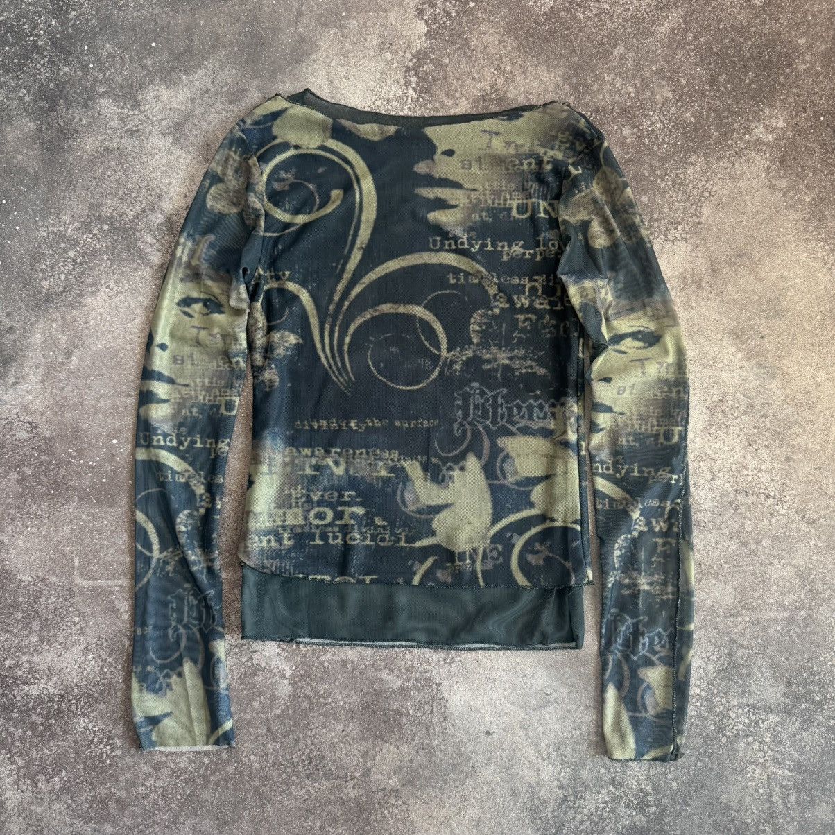 Hysteric Glamour Jean Paul Gaultier Style Mesh Long Sleeve Top Size S / US 4 / IT 40 - 3 Thumbnail