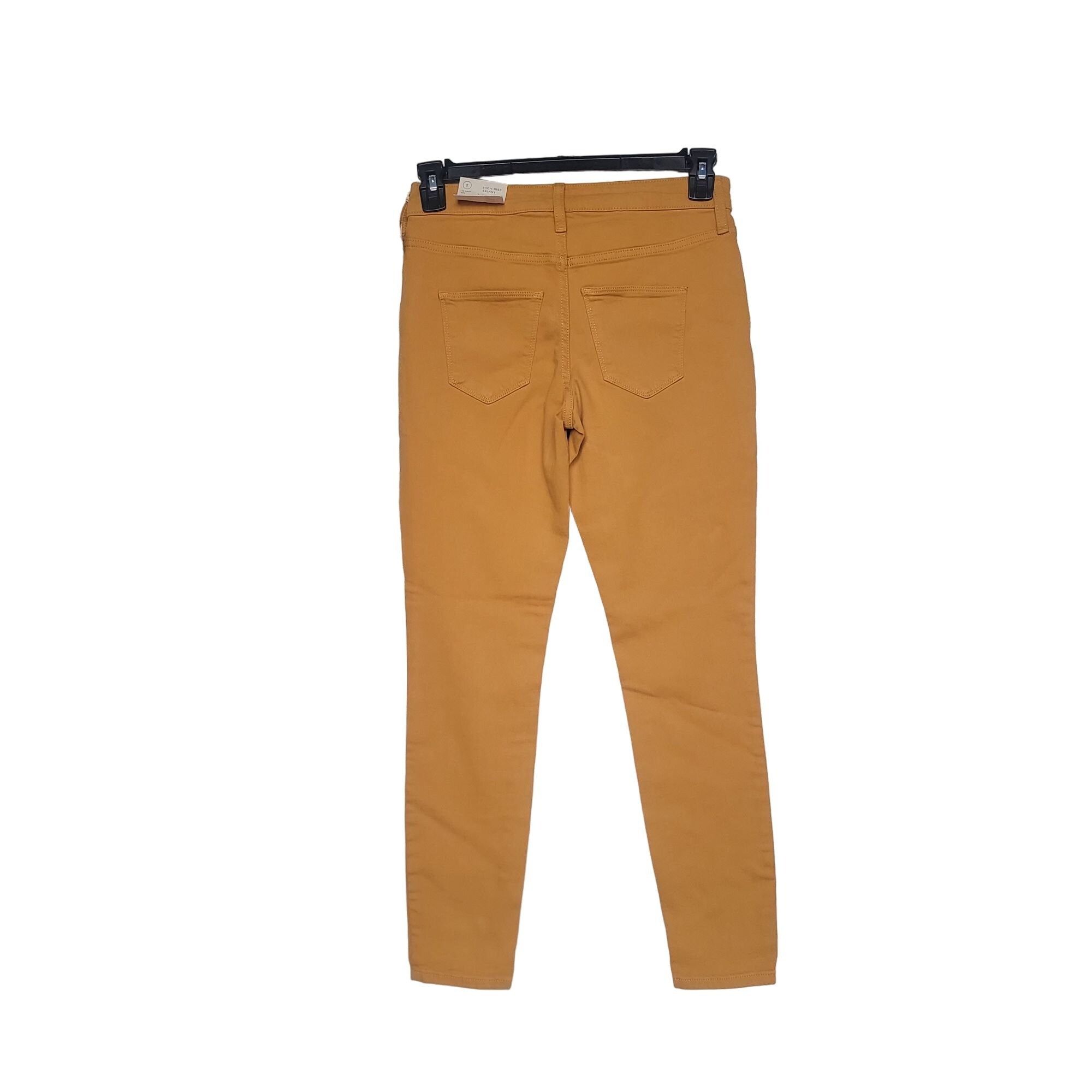 Other ⭐High Rise Skinny Jeans Mustard Stretch Size 2/26 Reg Women Size 30" / US 8 / IT 44 - 4 Thumbnail