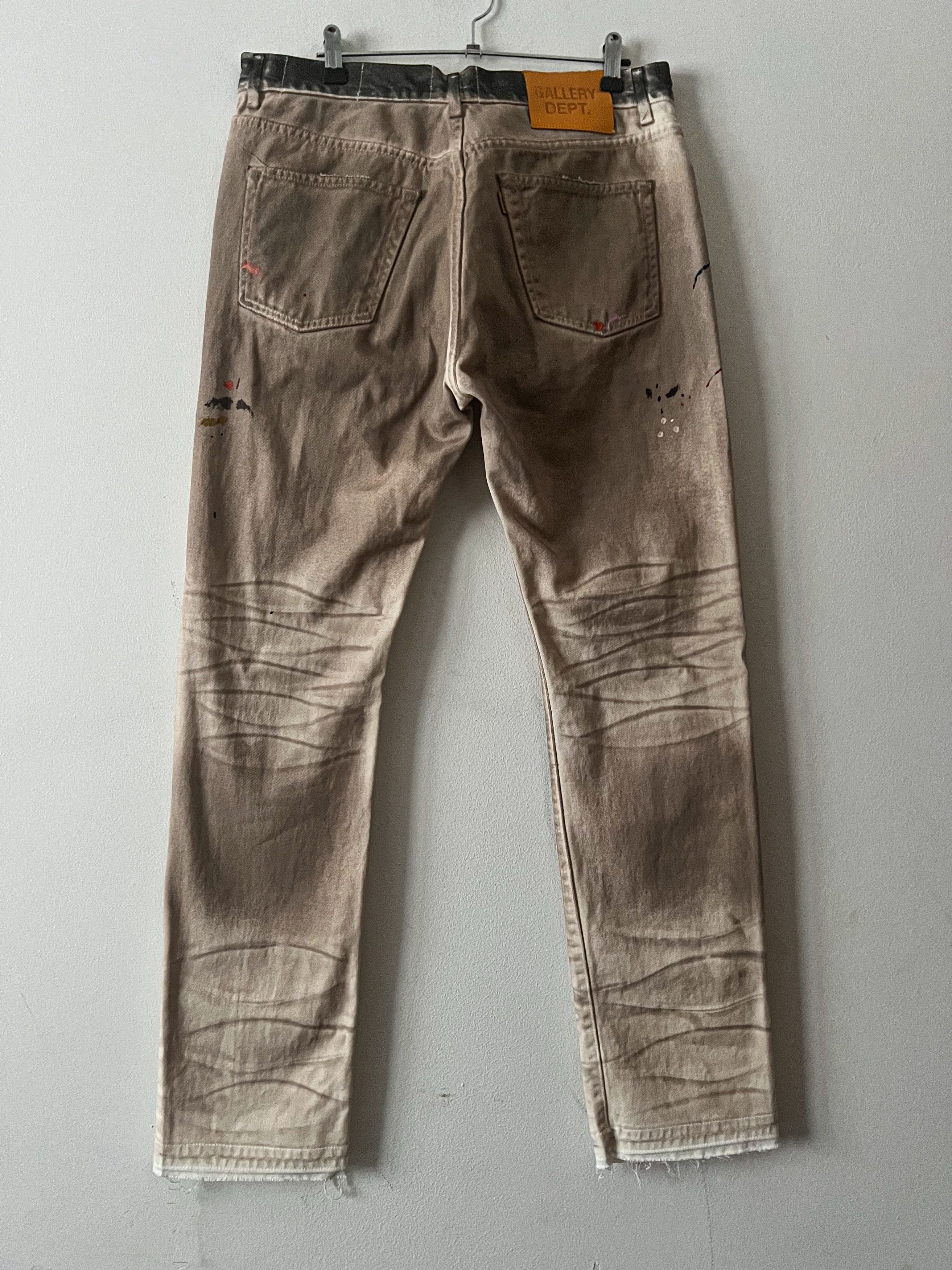 Gallery Dept. Hollywood BLV 5001 Paint-Splattered Distressed Jeans Size US 32 / EU 48 - 3 Thumbnail