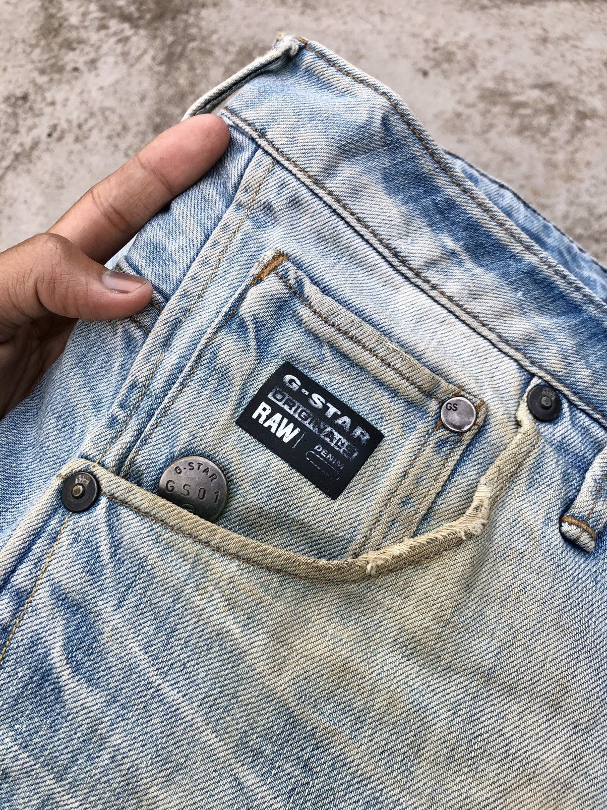 G-Star TWIST CURVE DISTRESSED DENIM BY GSTAR Size US 31 - 4 Thumbnail