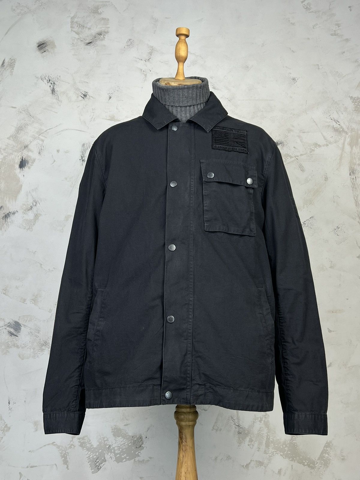 Barbour Vintage Barbour International Ripstop Overshirt Jacket L-XL Size US XL / EU 56 / 4 - 2 Thumbnail