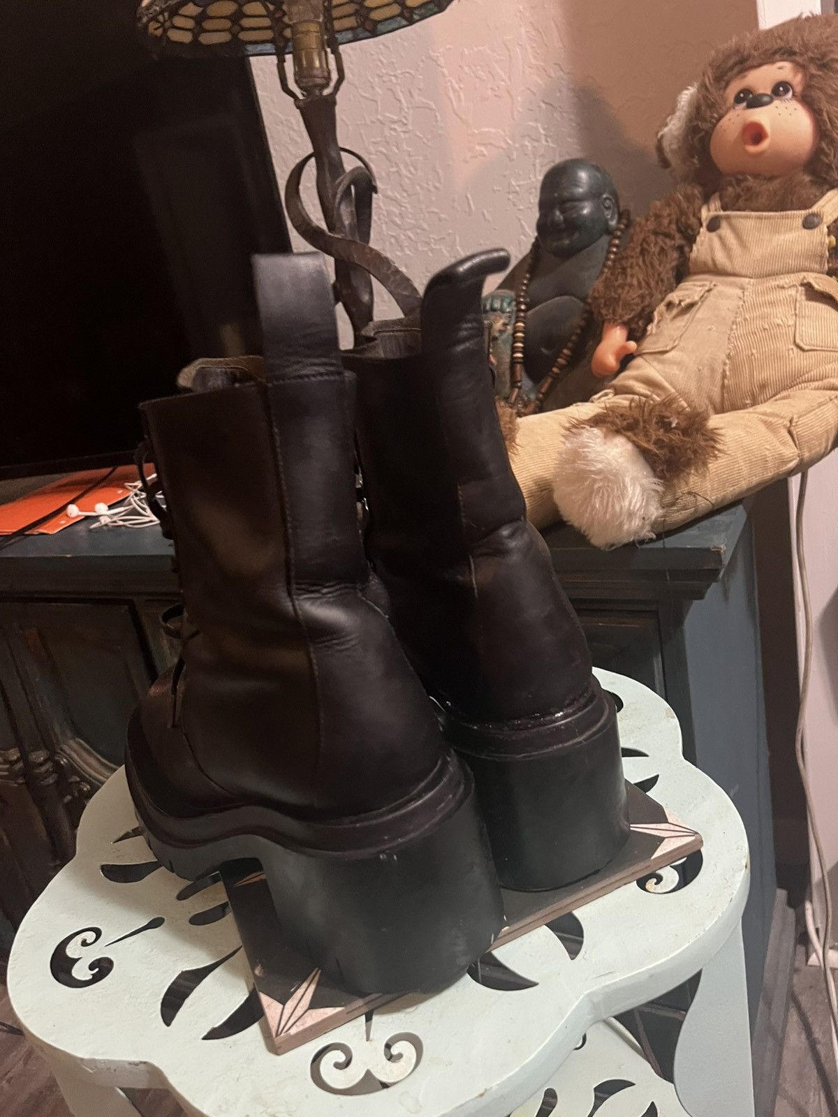 Bottega Veneta ***FREE GIFT*** Bottega Veneta ''LUG LACE-UP BOOT'' Size US 8 / IT 38 - 3 Thumbnail
