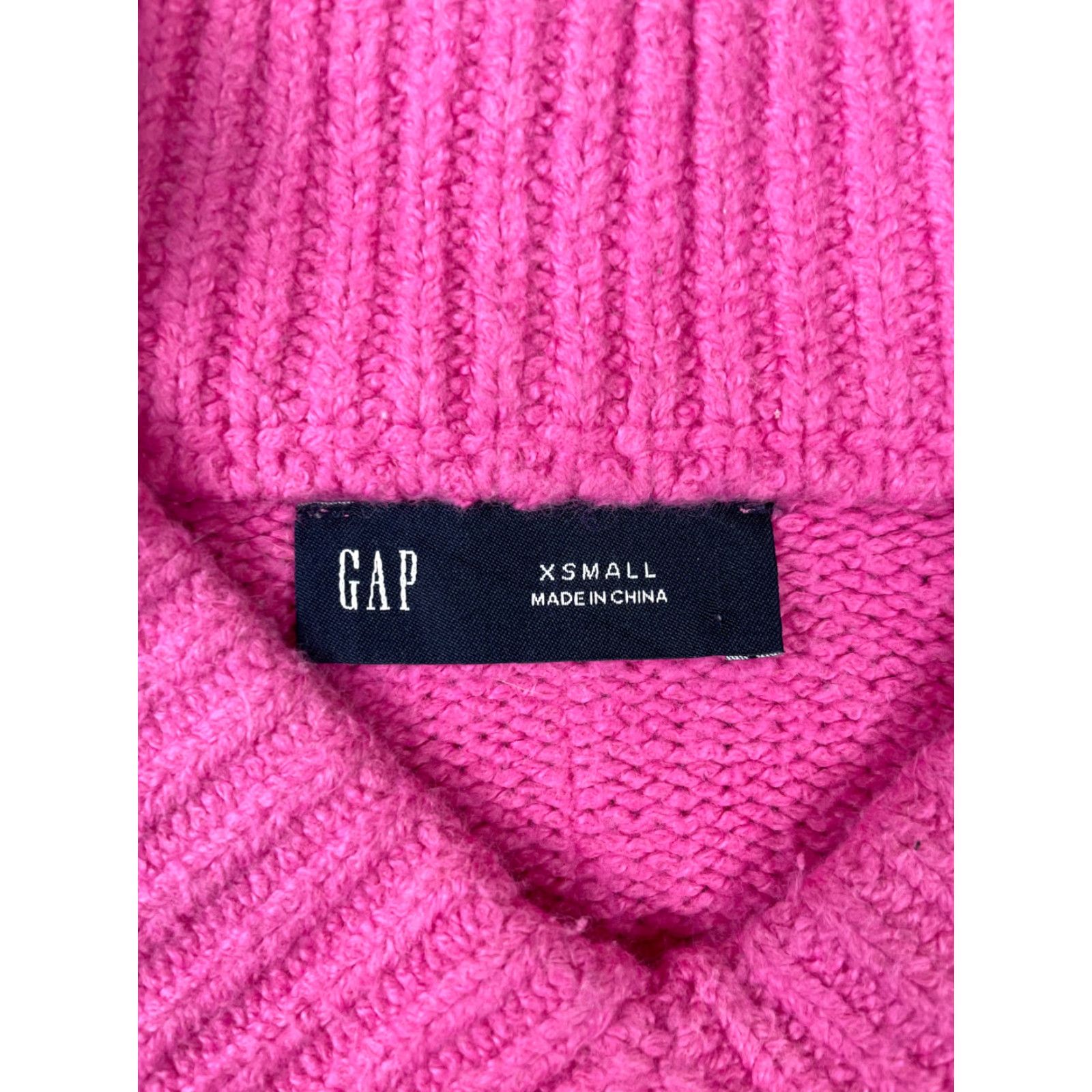 Gap Gap Womens Sweater XS Pink Knit V Neck Cropped Oversized Pullover Size XS / US 0-2 / IT 36-38 - 4 Thumbnail