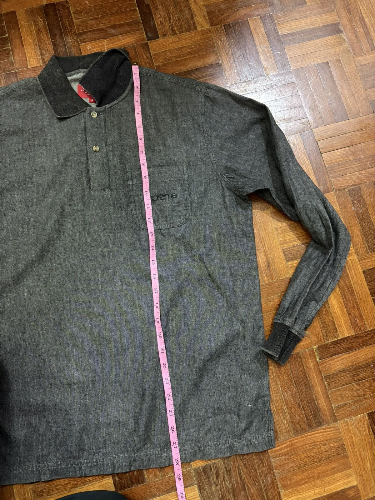 Supreme Supreme embrodered Long Sleeve Polo Shirt Size US M / EU 48-50 / 2 - 17 Thumbnail