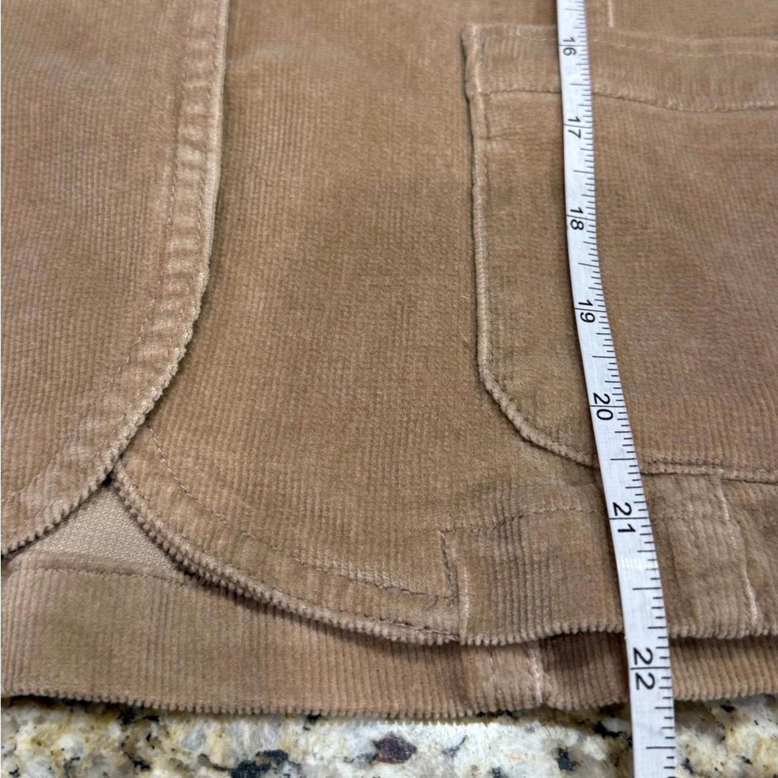 Carbon Carbon tan corduroy cropped blazer jacket SZ LG Size L / US 10 / IT 46 - 10 Thumbnail