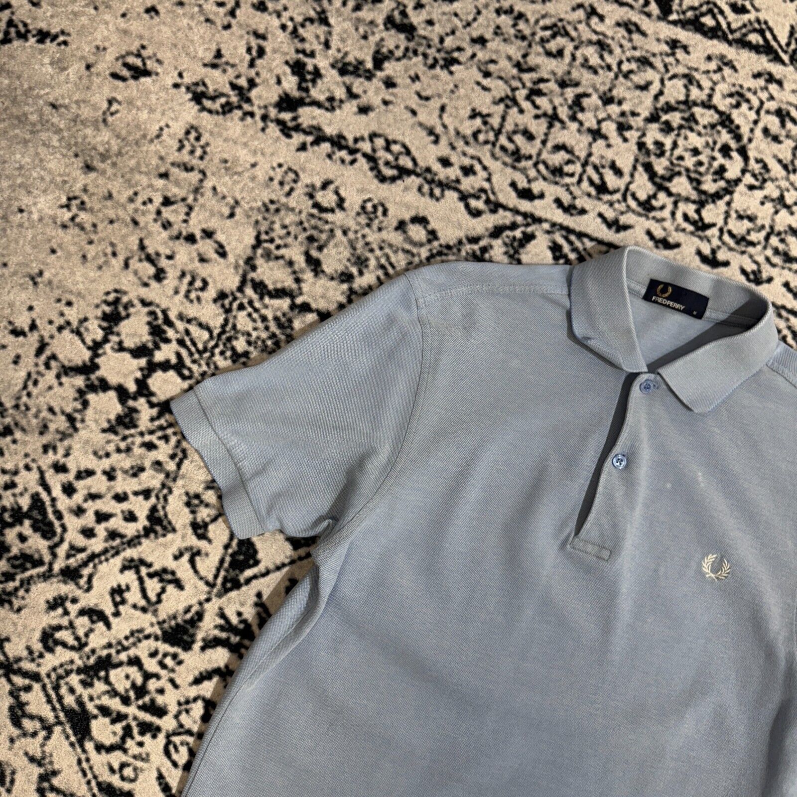 Fred Perry × Vintage Fred Perry Baby Blue Cotton Polo Shirt Size M Vintage 90s Size US M / EU 48-50 / 2 - 3 Thumbnail