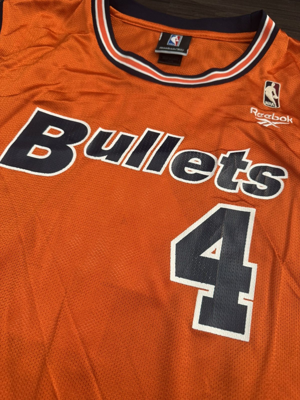 Reebok Vintage Washington Bullets Antawn Jamison #4 NBA HWC Jersey Size US L / EU 52-54 / 3 - 3 Thumbnail