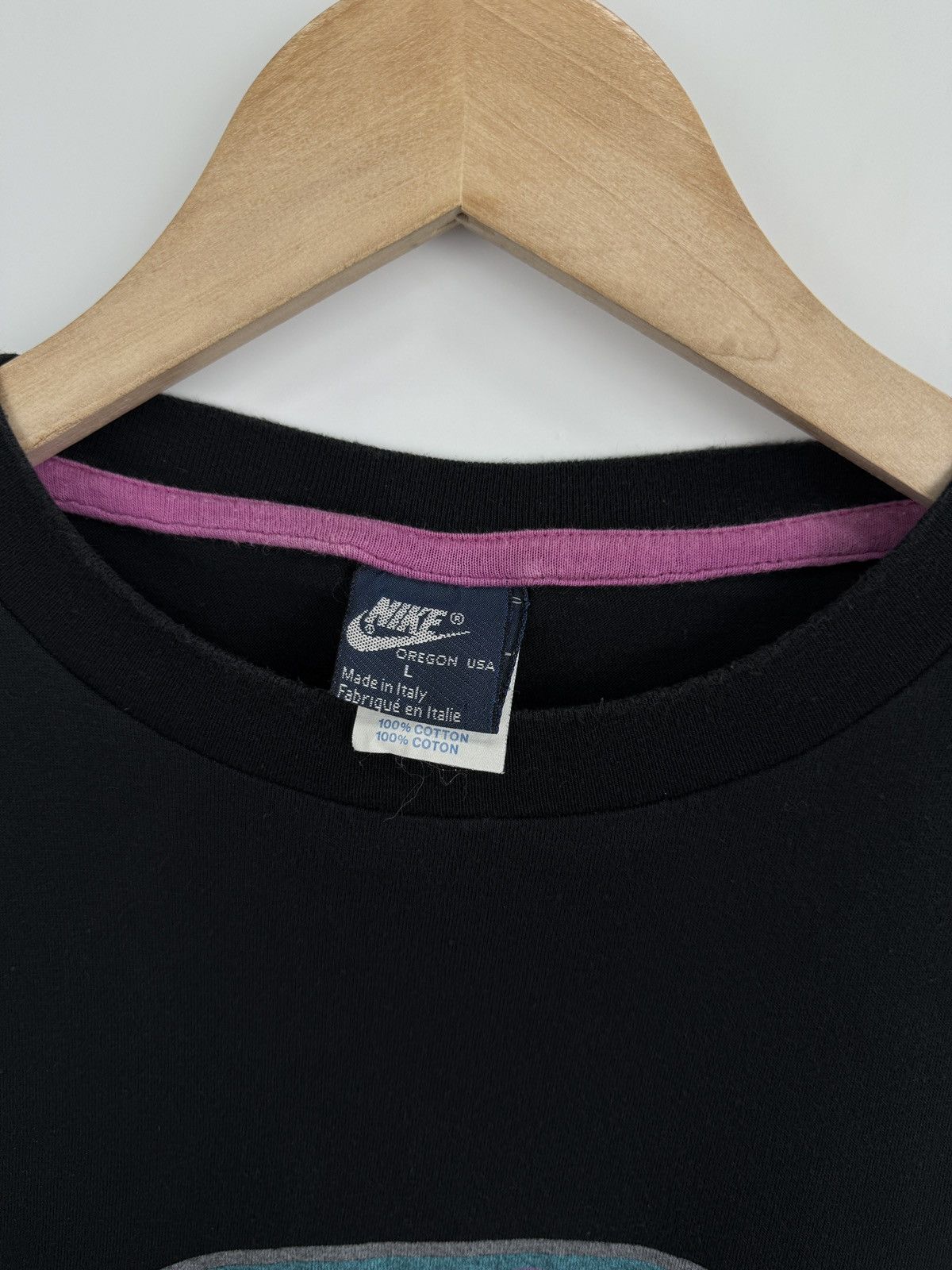 Nike × Vintage 🇮🇹 Vintage 80s Nike Ironman Triathlon Swim Bike Run T-Shirt Size US L / EU 52-54 / 3 - 5 Thumbnail
