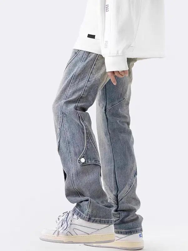 VIBE Light Blue High Street Vintage Loose Jeans Size US 32 / EU 48 - 4 Thumbnail
