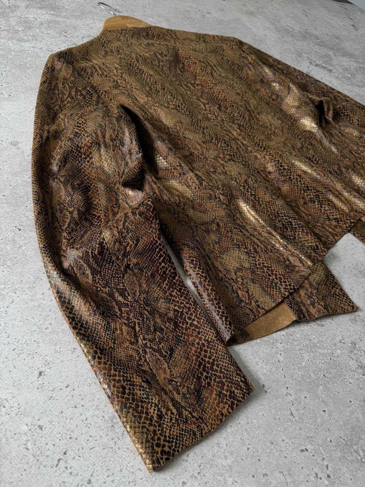 14th Addiction Snake Reptile Imitation Suede Rick Style Jacket Size US S / EU 44-46 / 1 - 6 Thumbnail