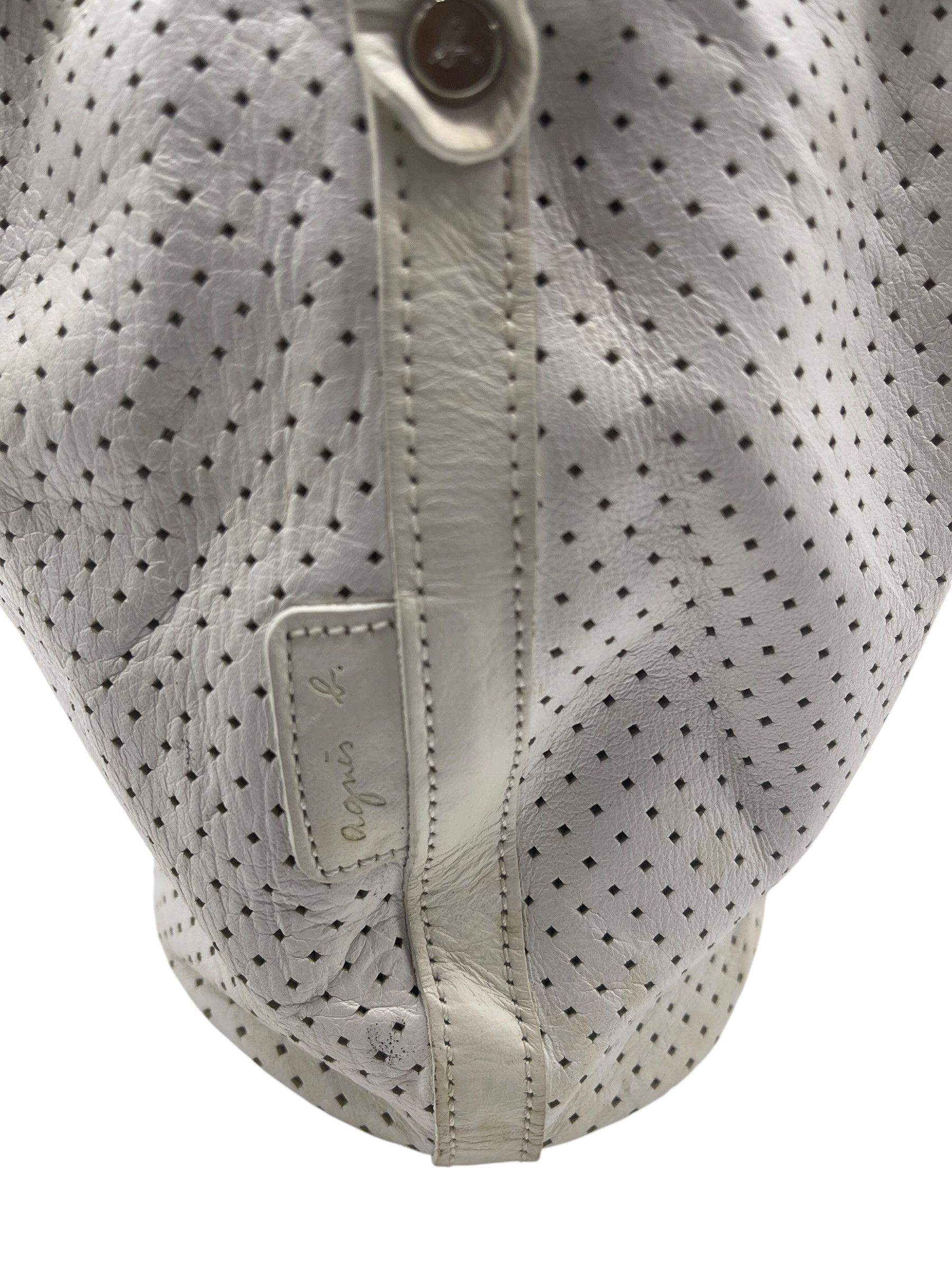 agnes b. Vintage agnès b. Voyage Perforated Leather Tote Shoulder Bag Size ONE SIZE - 6 Thumbnail