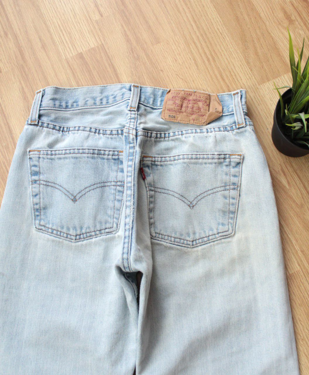 Levi's 🔥 Vintage Levis 29x30 Distressed Denim Washed Pants Jeans Size US 29 - 2 Thumbnail