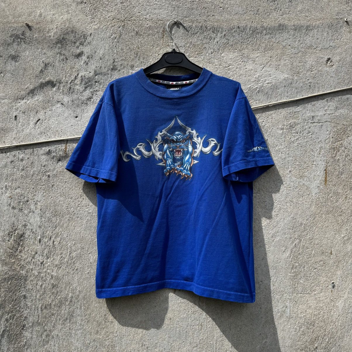 JNCO Vintage JNCO TIGER TRIBAL BLUE TSHIRT Y2K RAP Grunge Size US S / EU 44-46 / 1 - 1 Thumbnail