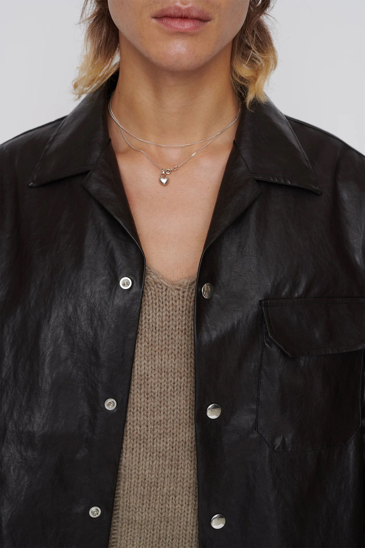 Our Legacy Our Legacy Brown Fake Leather Shirt Size US S / EU 44-46 / 1 - 3 Thumbnail