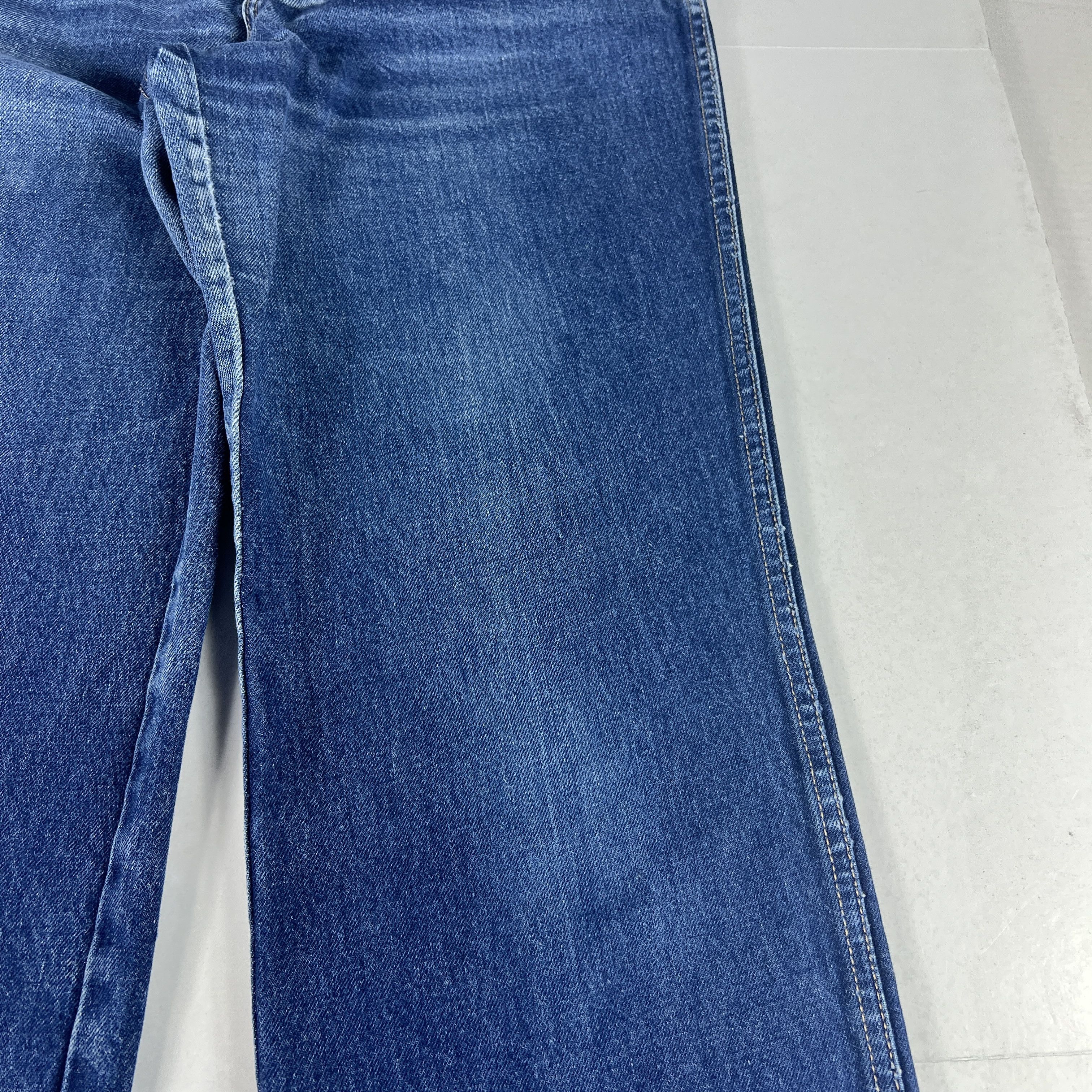 Calvin Klein VTG 80s Calvin Klein Jeans High Rise Straight Blue Denim Size 28" / US 6 / IT 42 - 7 Thumbnail