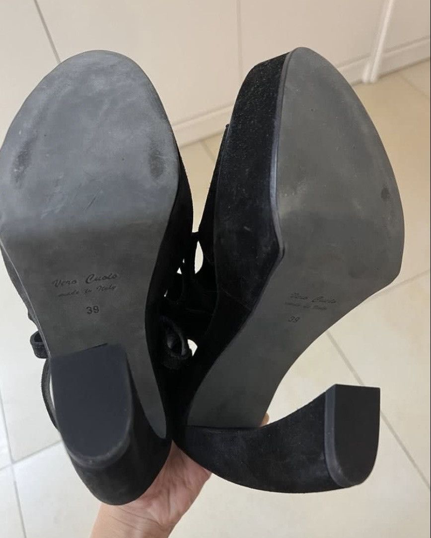 Ann Demeulemeester Ann Demeulemeester high heels sandals Suede Cutout platform Size US 9 / IT 39 - 6 Thumbnail