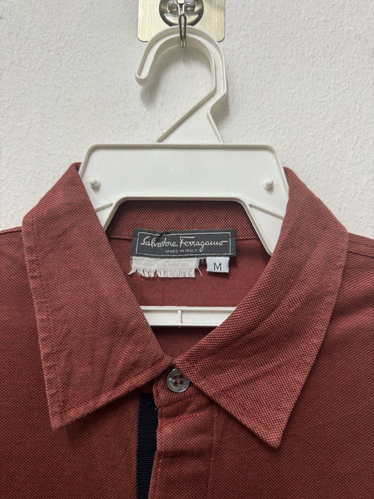 Salvatore Ferragamo Salvatore Ferragamo Polo Shirt Button Size US M / EU 48-50 / 2 - 2 Thumbnail