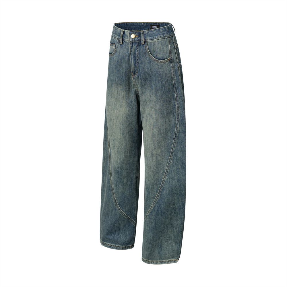 Japanese Brand × Jean Punk washed distressed patchwork trendy scimitar jeans Size US 34 / EU 50 - 2 Thumbnail