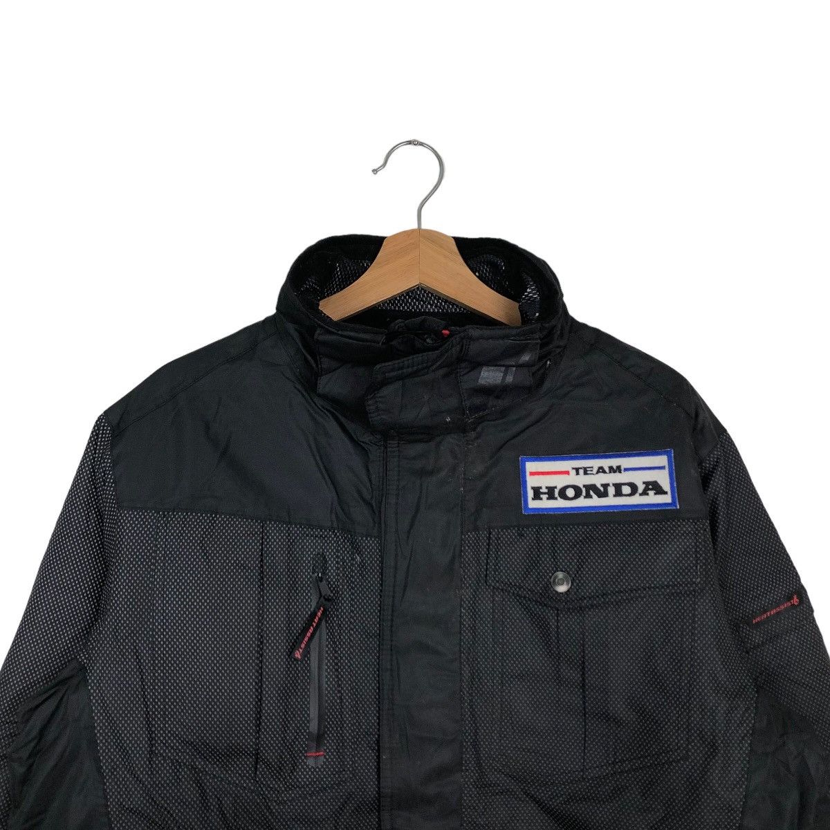 Honda 🔥RARE HONDA BOMBER JACKET SPELL OUT BIG LOGO RACING SPORTS Size US L / EU 52-54 / 3 - 2 Thumbnail