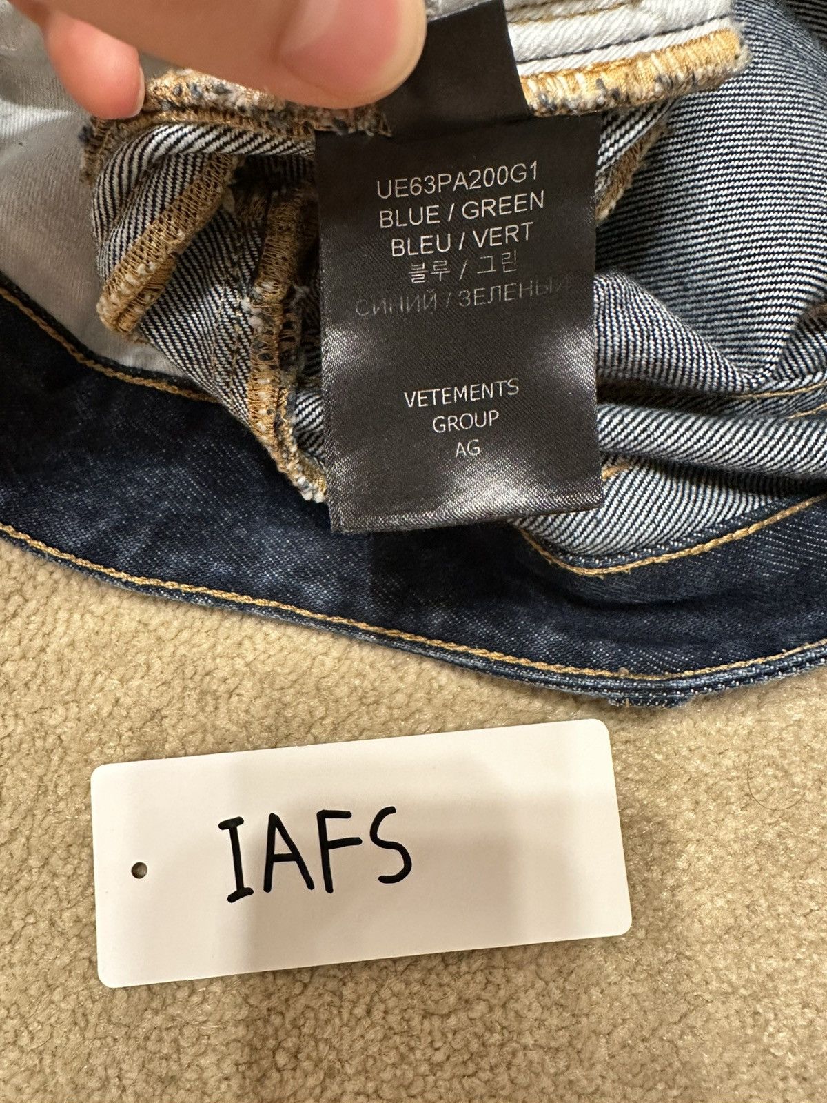 Vetements Vetements Patched Pocket Baggy Jeans Size US 29 - 9 Thumbnail