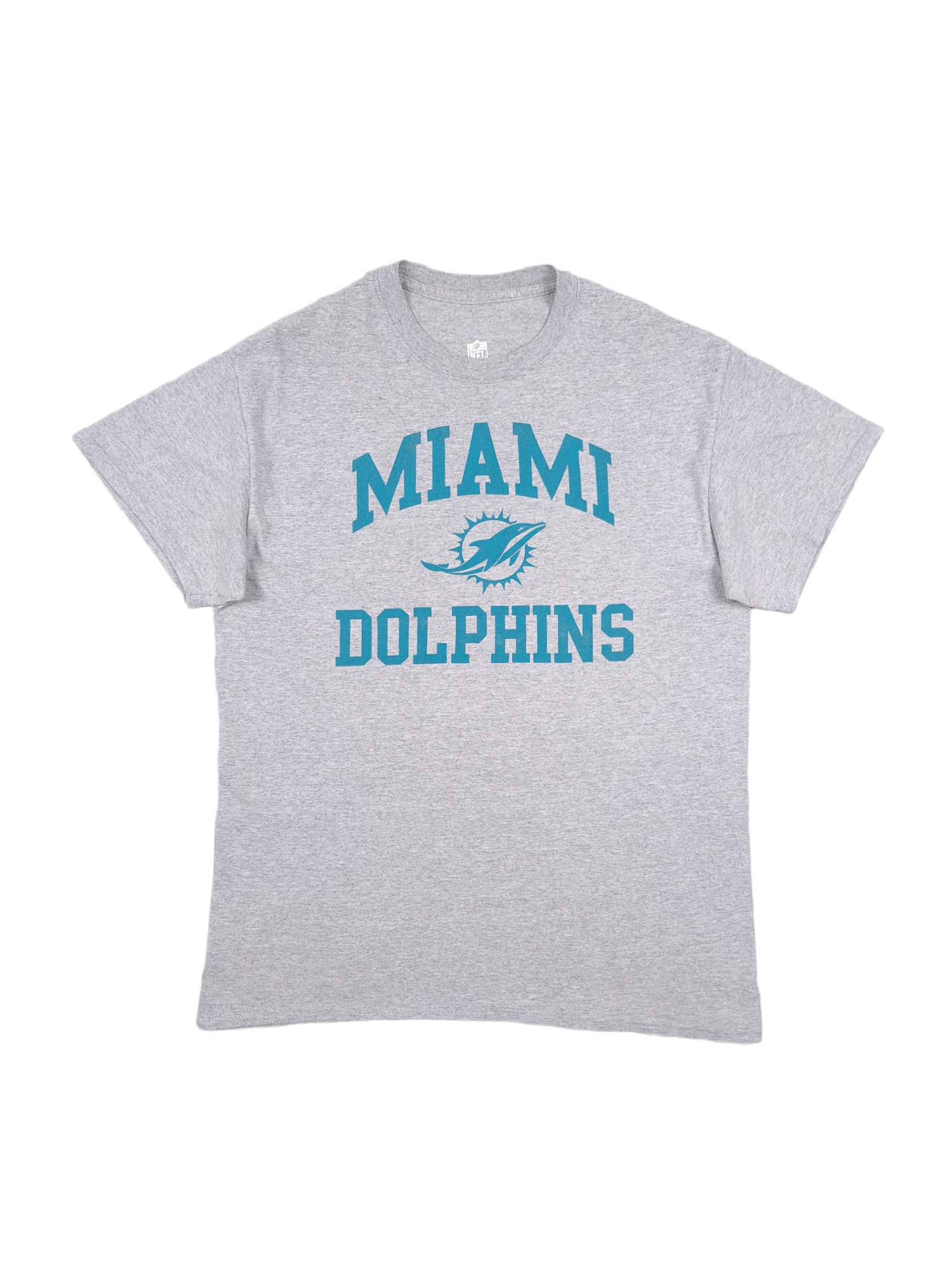 NFL × Vintage 💎 Vintage NFL Miami Dolphins Spell out Grey T-shirt Tee Size US M / EU 48-50 / 2 - 1 Thumbnail
