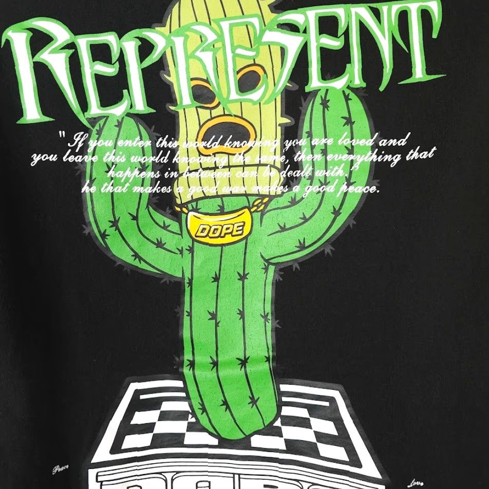 Vintage Inflation Represent Dope Cactus T Shirt Mens XL Black Streetwear Size US XL / EU 56 / 4 - 5 Thumbnail