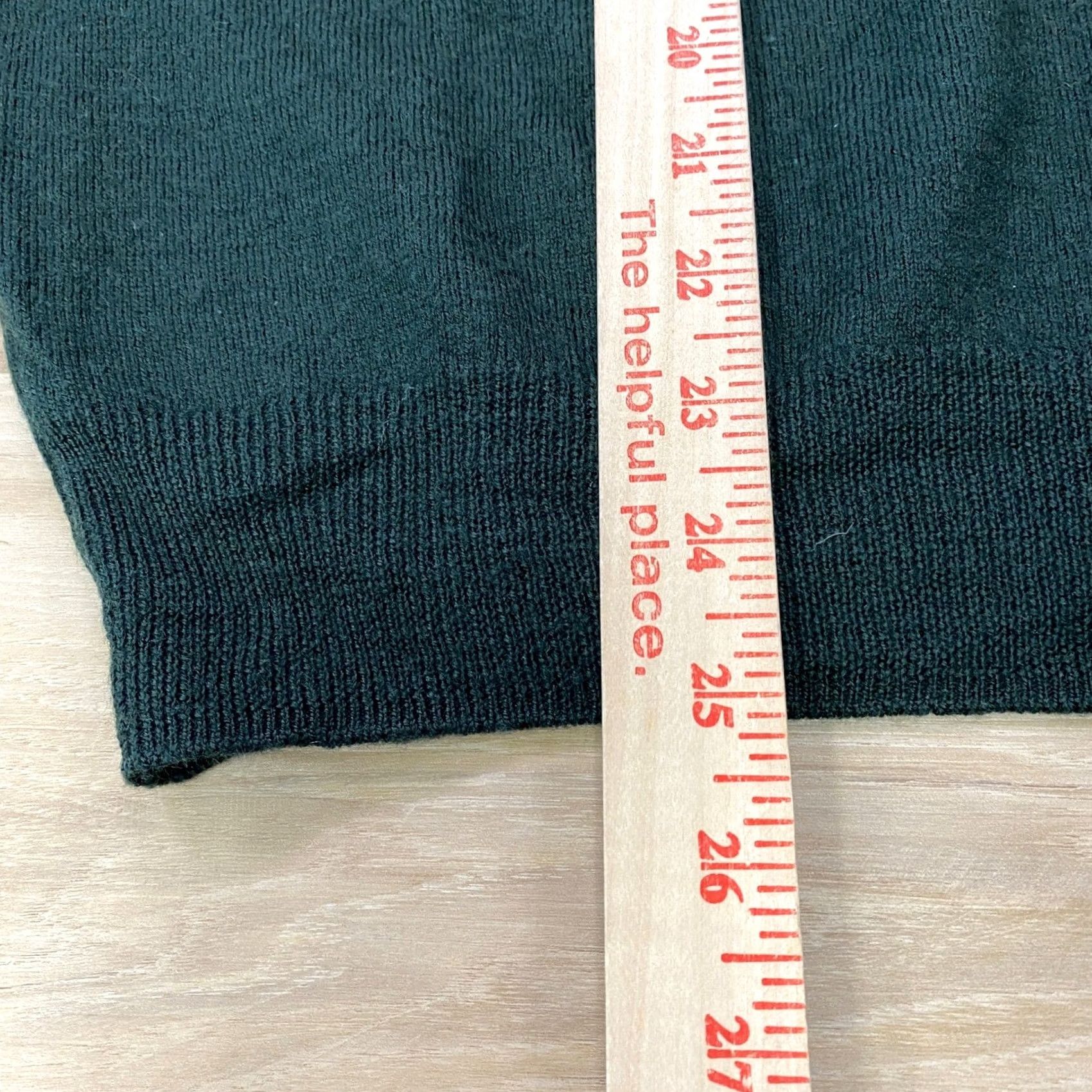 Vintage The Mens Store Bloomingdales Sweater L Green Merino Wool Quarter Zip Pullover Size US L / EU 52-54 / 3 - 4 Thumbnail
