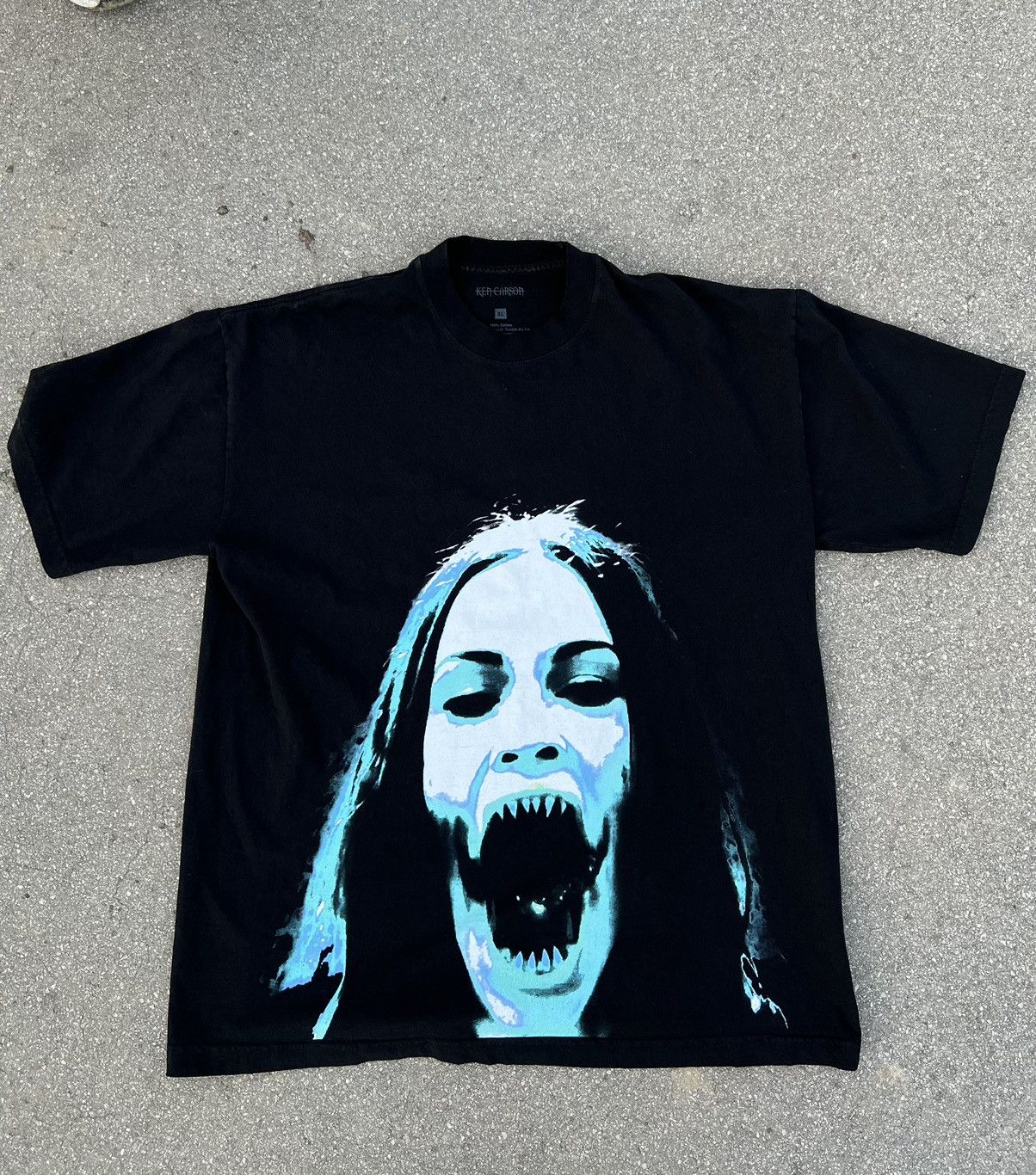 image of Destroy Lonely x Ken Carson Jennifers Body Tee Ken Carson in Black, Men's (Size XL)