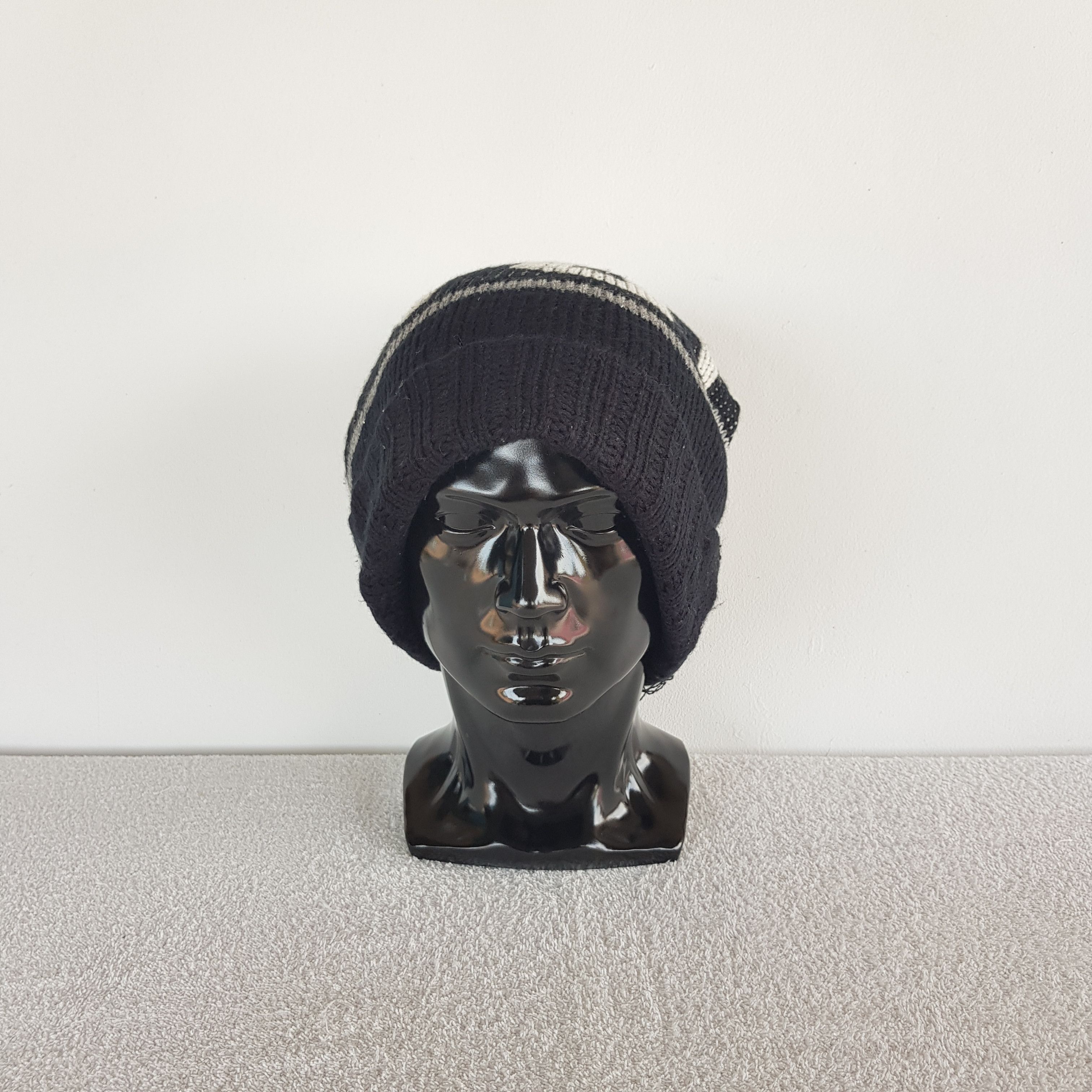 Japanese Brand Vintage Japanese Beanie Isle Ribbed Knit Ski Snow Caps Hats. Size ONE SIZE - 3 Thumbnail