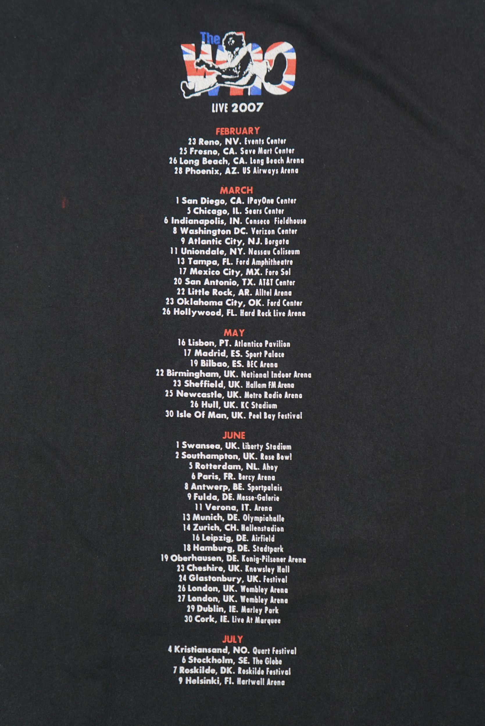 Band Tees × Vintage Vintage 2007 The Who World Tour T-Shirt Size US M / EU 48-50 / 2 - 7 Thumbnail